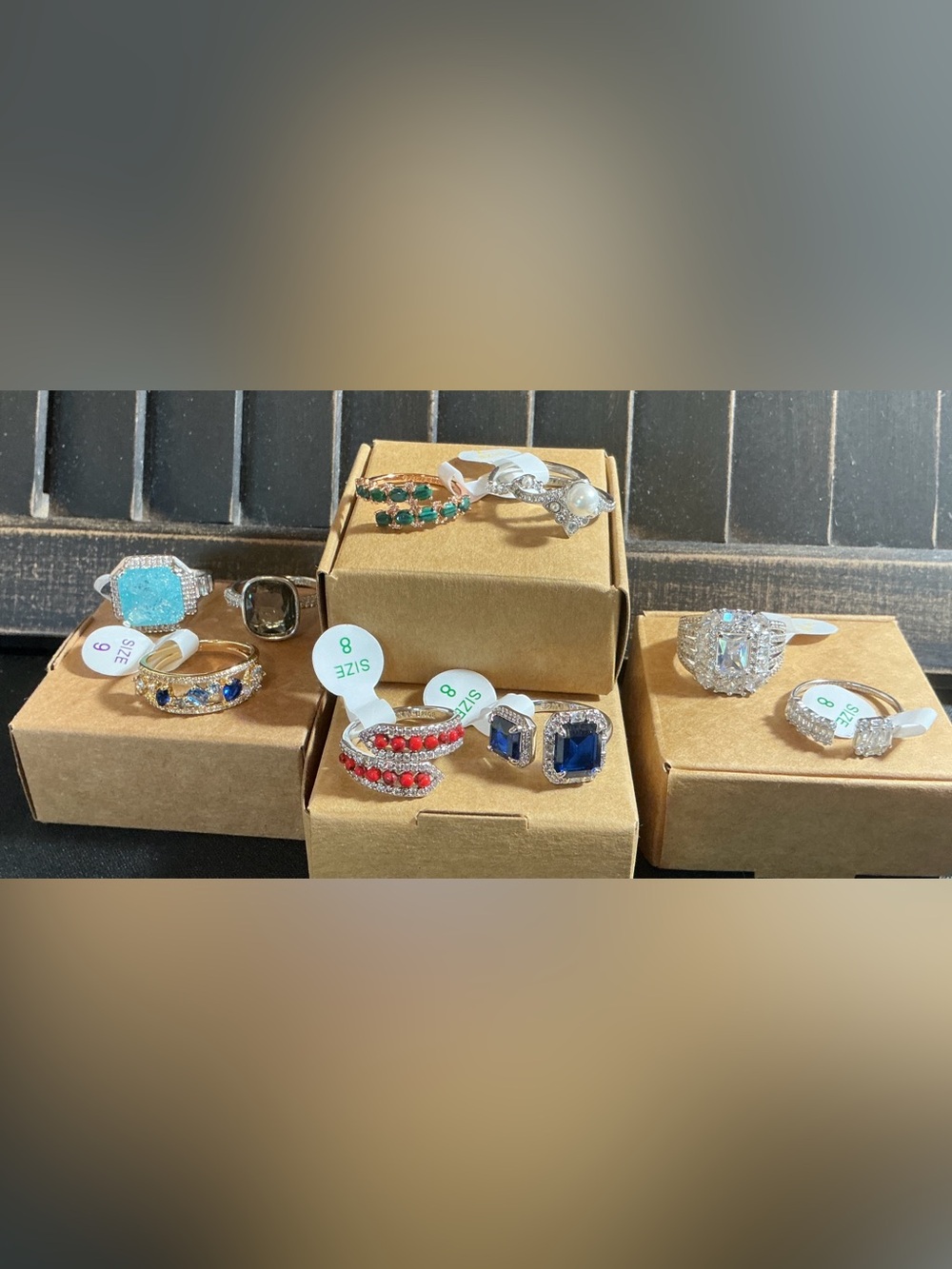 Bomb Party Lot of 9 Assorted Rings lot / bundle - Sizes 7,8,9